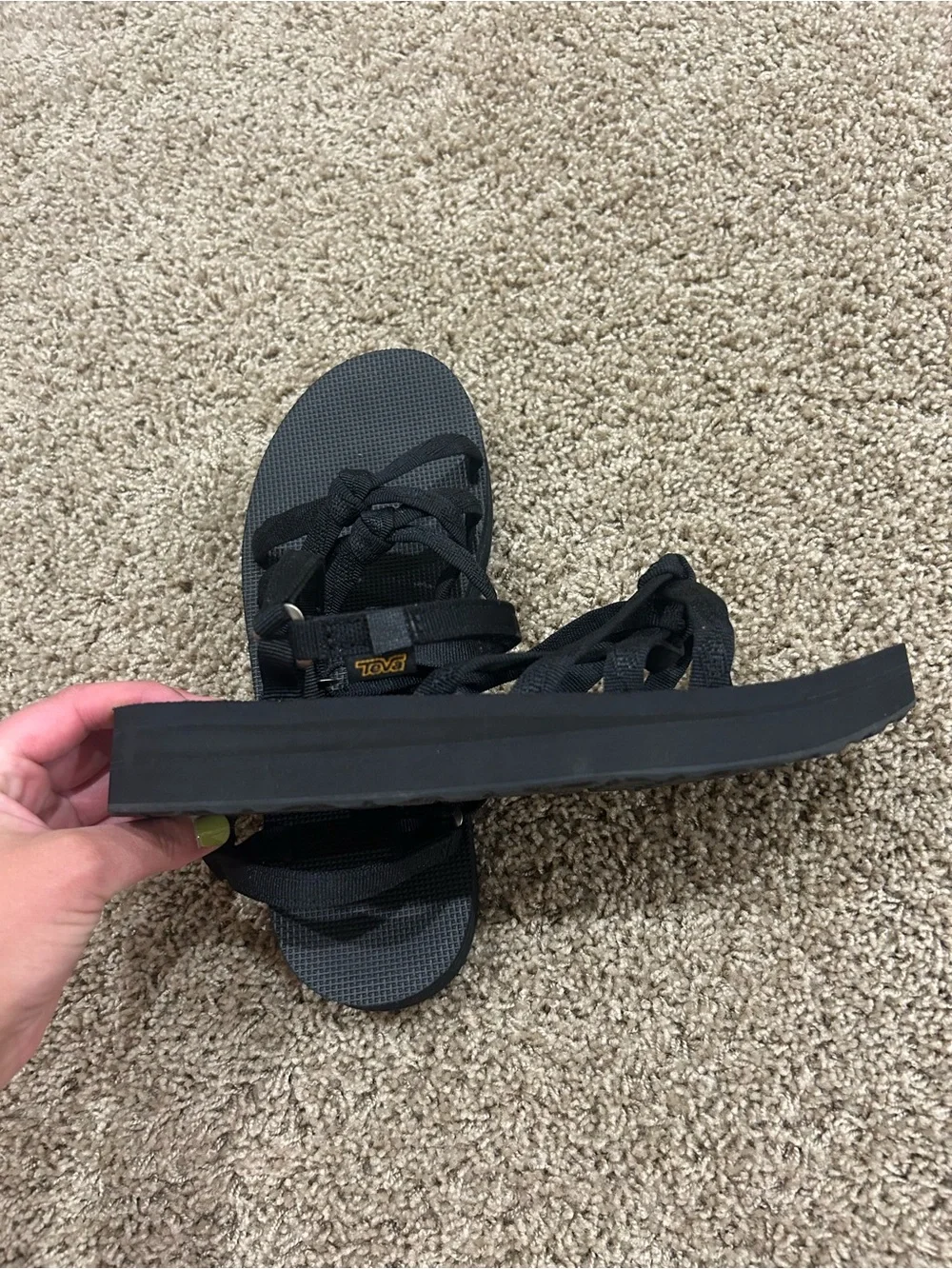 Teva Women's Black Strappy Outdoor Sandals